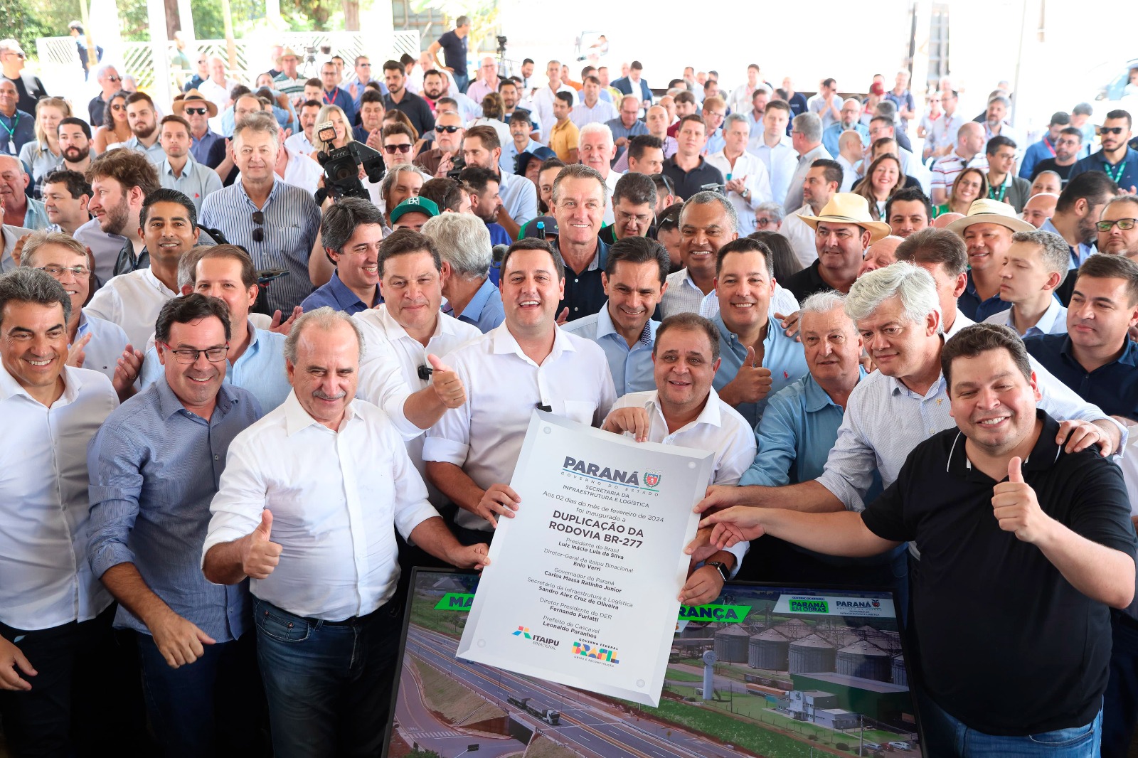 Governador inaugura duplicação da BR 277 em Cascavel